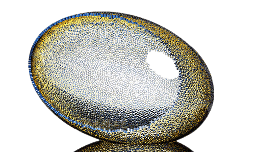 蛋壳不锈钢雕塑造型