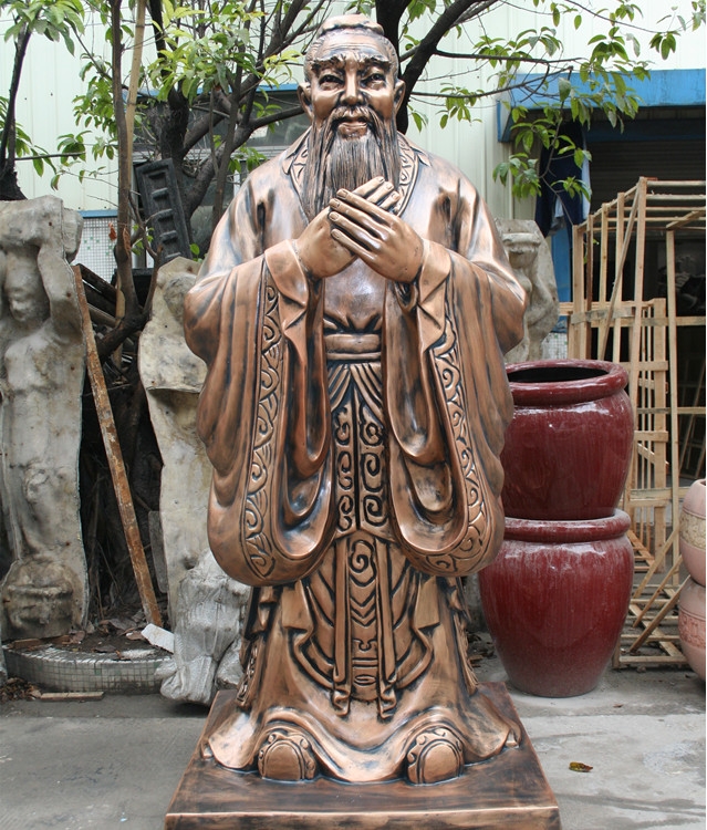 孔子人物景观雕塑
